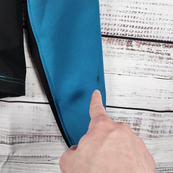 Harley-Davidson Miss Enthusiast Jacket XS Blue Black Soft Shell Hoodie Motorcycl - Picture 5 of 12